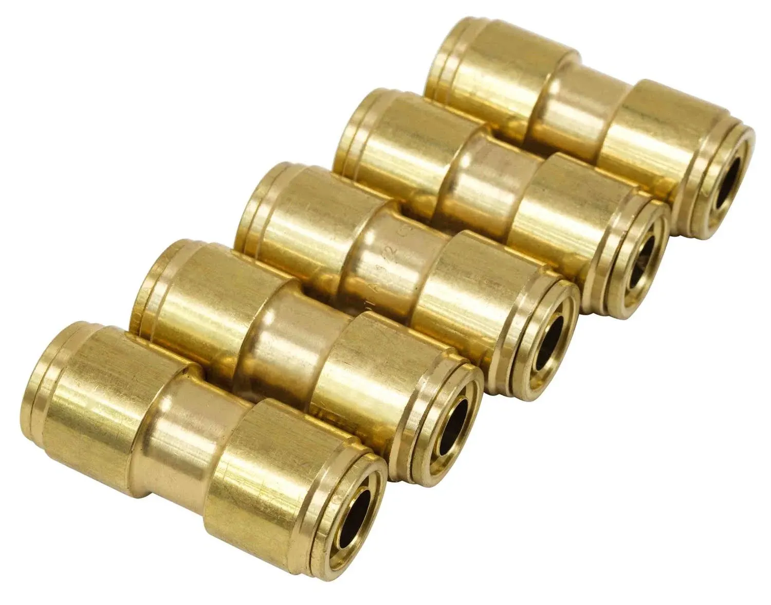 Mytee Products Dot Brass Push to Connect Fitting, Straight Union Tube Connector ...