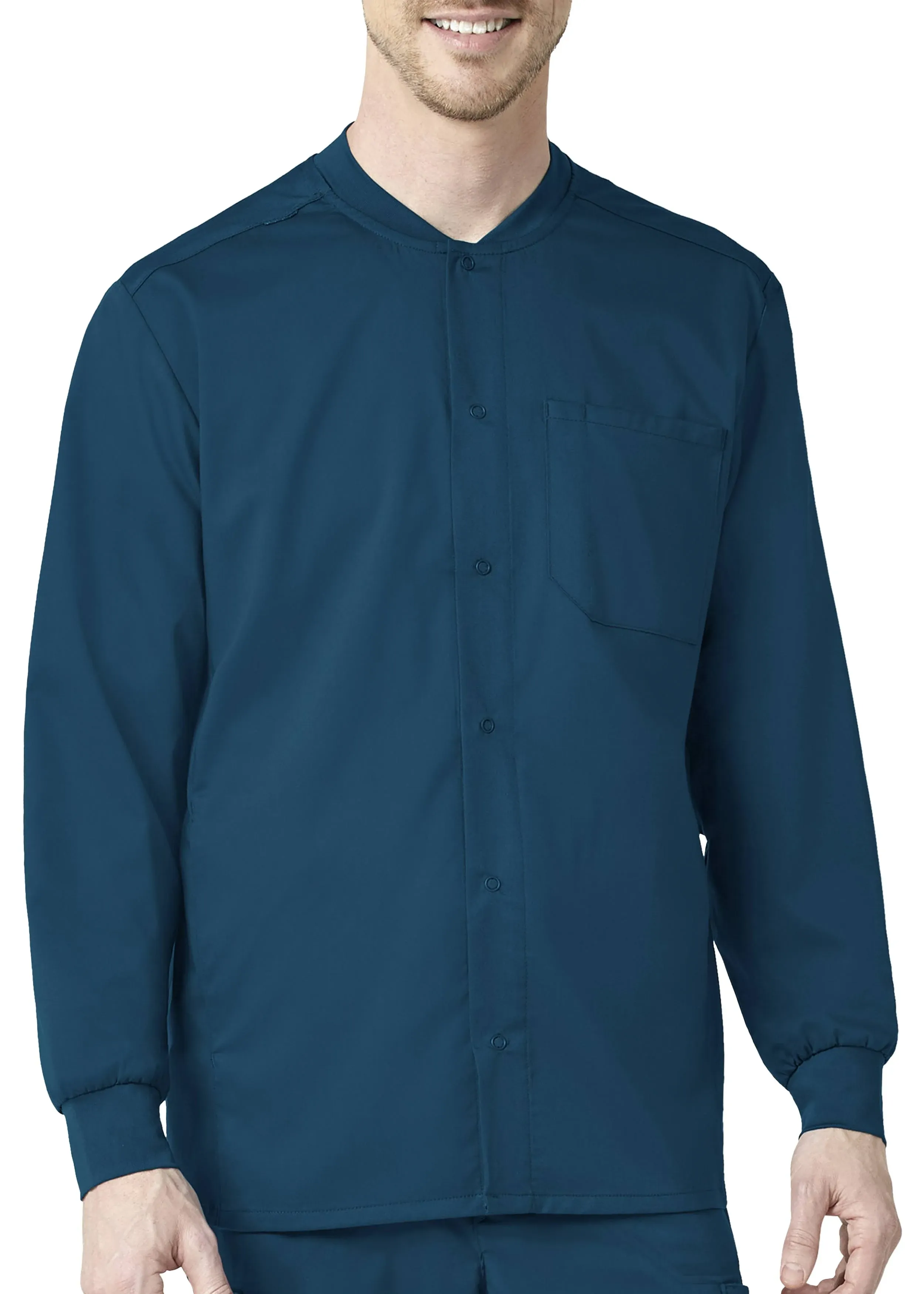 WonderWink Pro Men's Snap Front Warm-Up Jacket