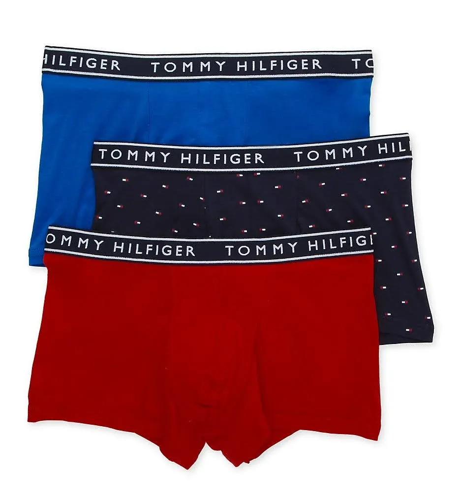 Tommy Hilfiger Men Stretch Trunk 3 Pack L Blue