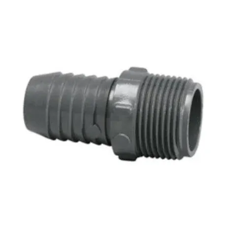 PETMA12 1/2 Poly Insert Male Adapter, MIP x Barb