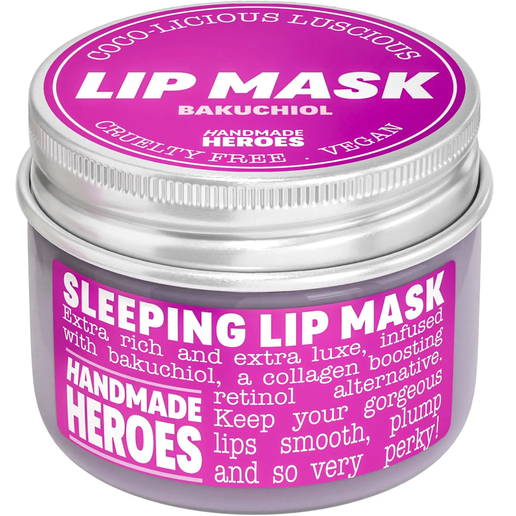 100% Natural Vegan Lip Butter Sleeping Lip Mask, Overnight Lip Moisturizer and 