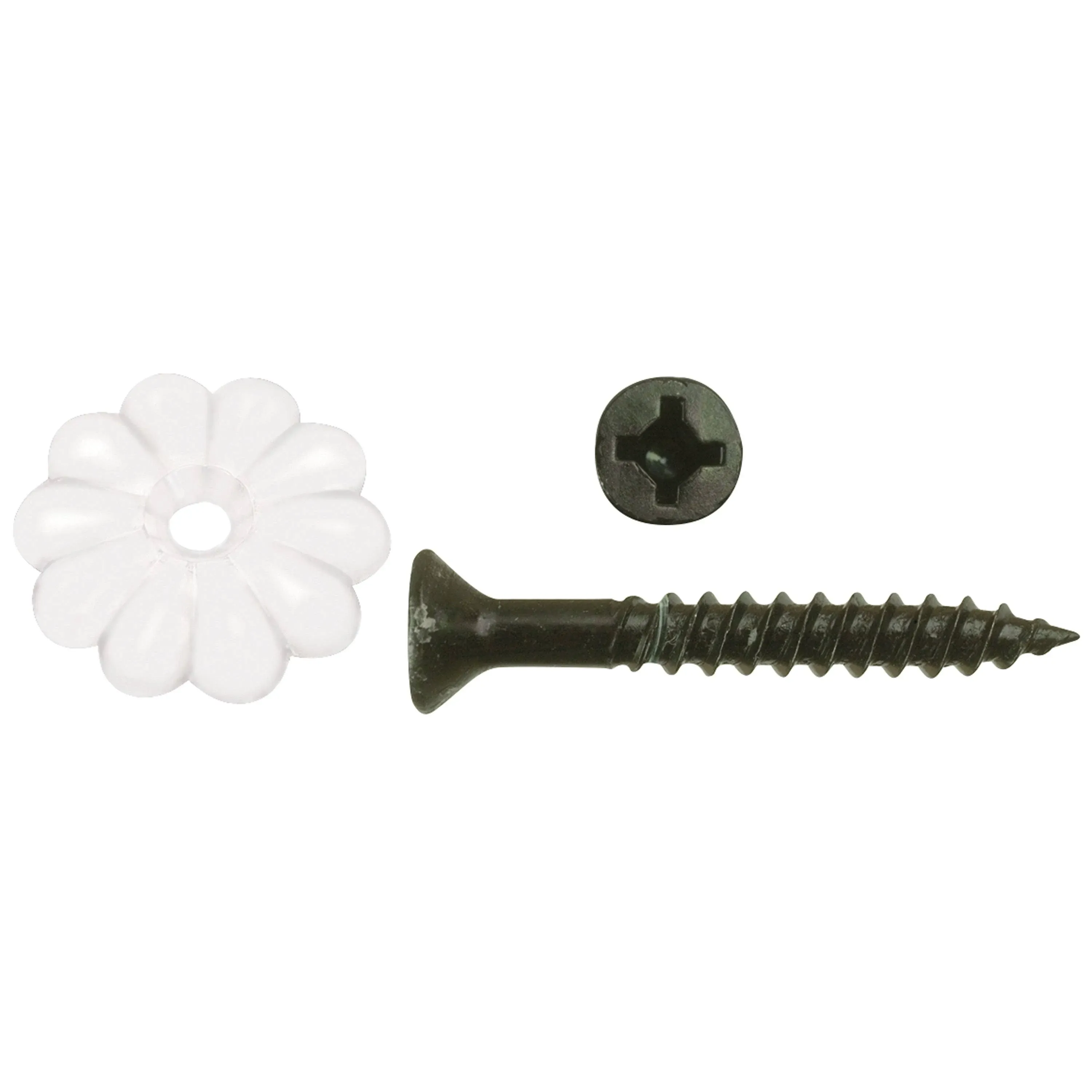 AP Products 012-RTWR100 White Rosettes with Screw - Pack of 100