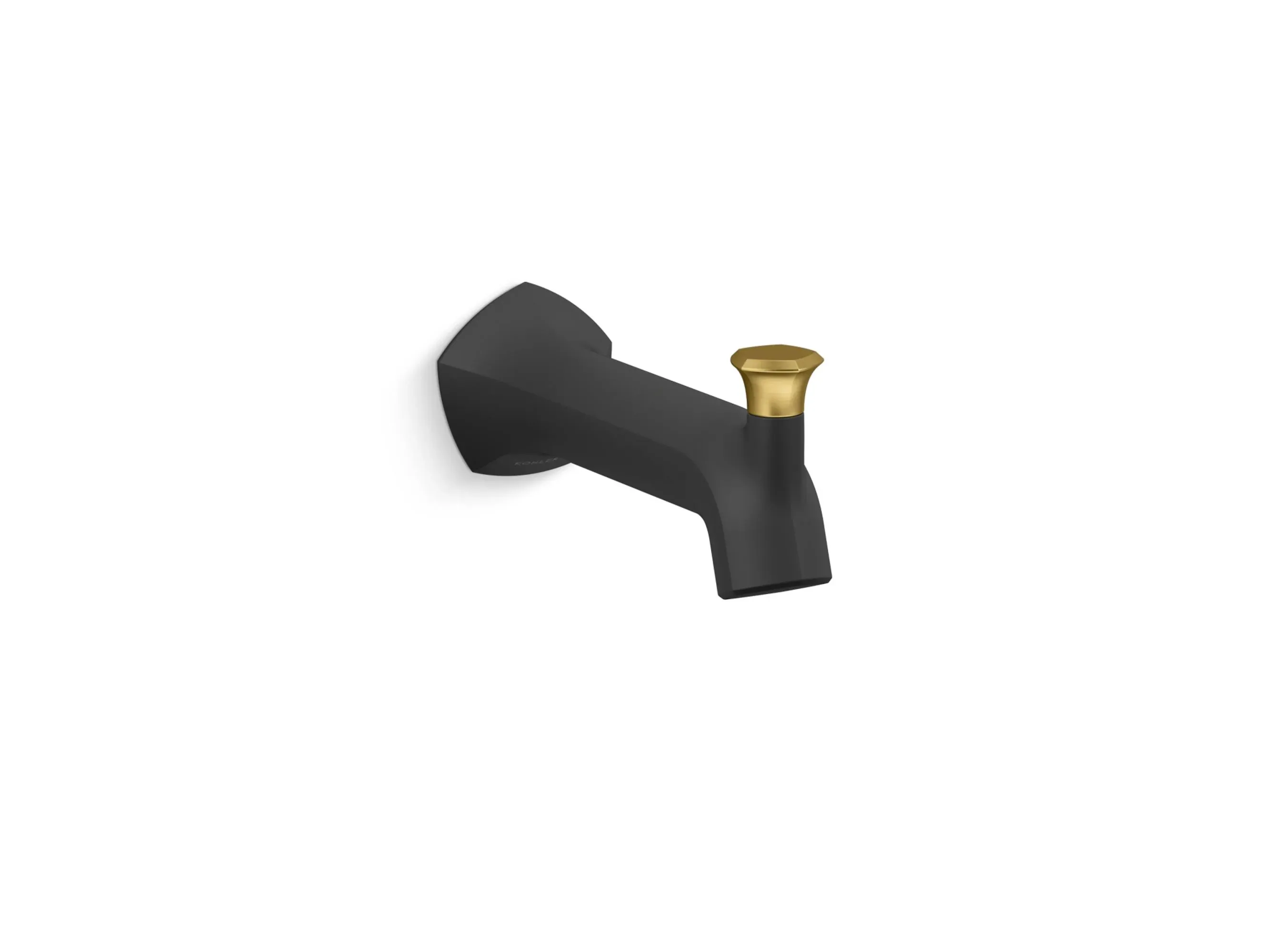 Kohler 27023-BL + Occasion Wall-Mount 8´´ Bath Spout, Diverter Matte Black 8 Inc