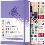 Clever Fox Budget Planner Expense Tracker Notebook. Monthly Budgeting Organizer, Finance Logbook & Accounts Book, Bill