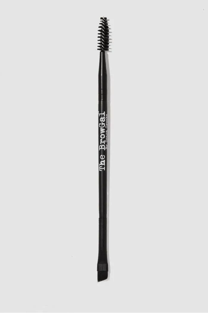 Double Ended Brow Brush In Black. In N,a