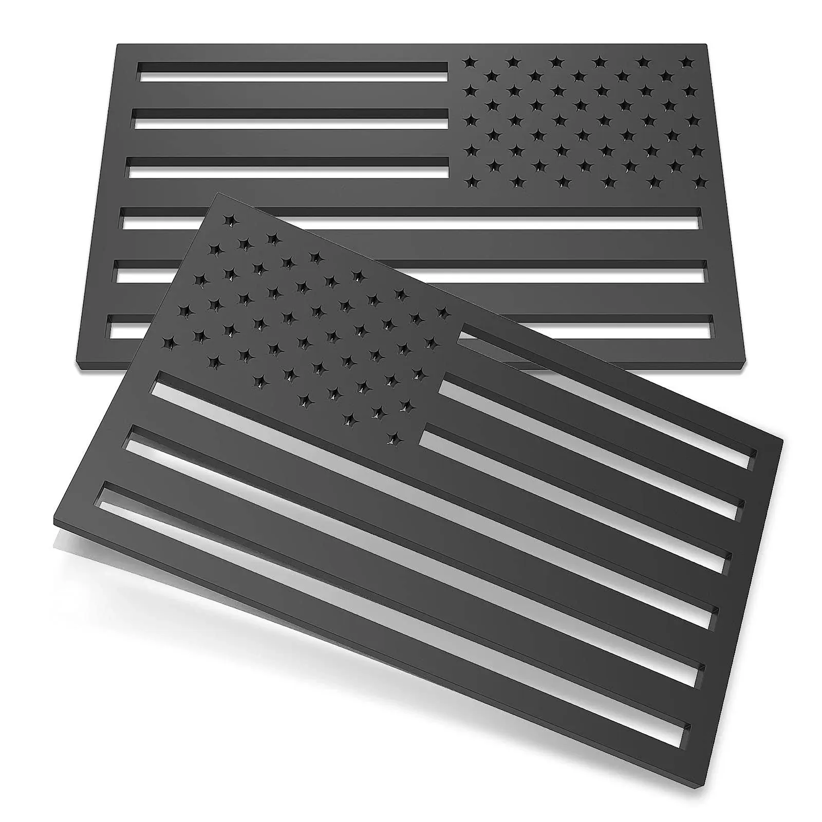 2 Pack 3D American Flag Sticker, 4mm Thickness Acrylic Cut-Out USA Car Military ...