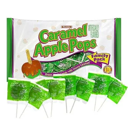 Tootsie Caramel Apple Pops 12.7 oz. Gluten free! Peanut free! Real caramel!