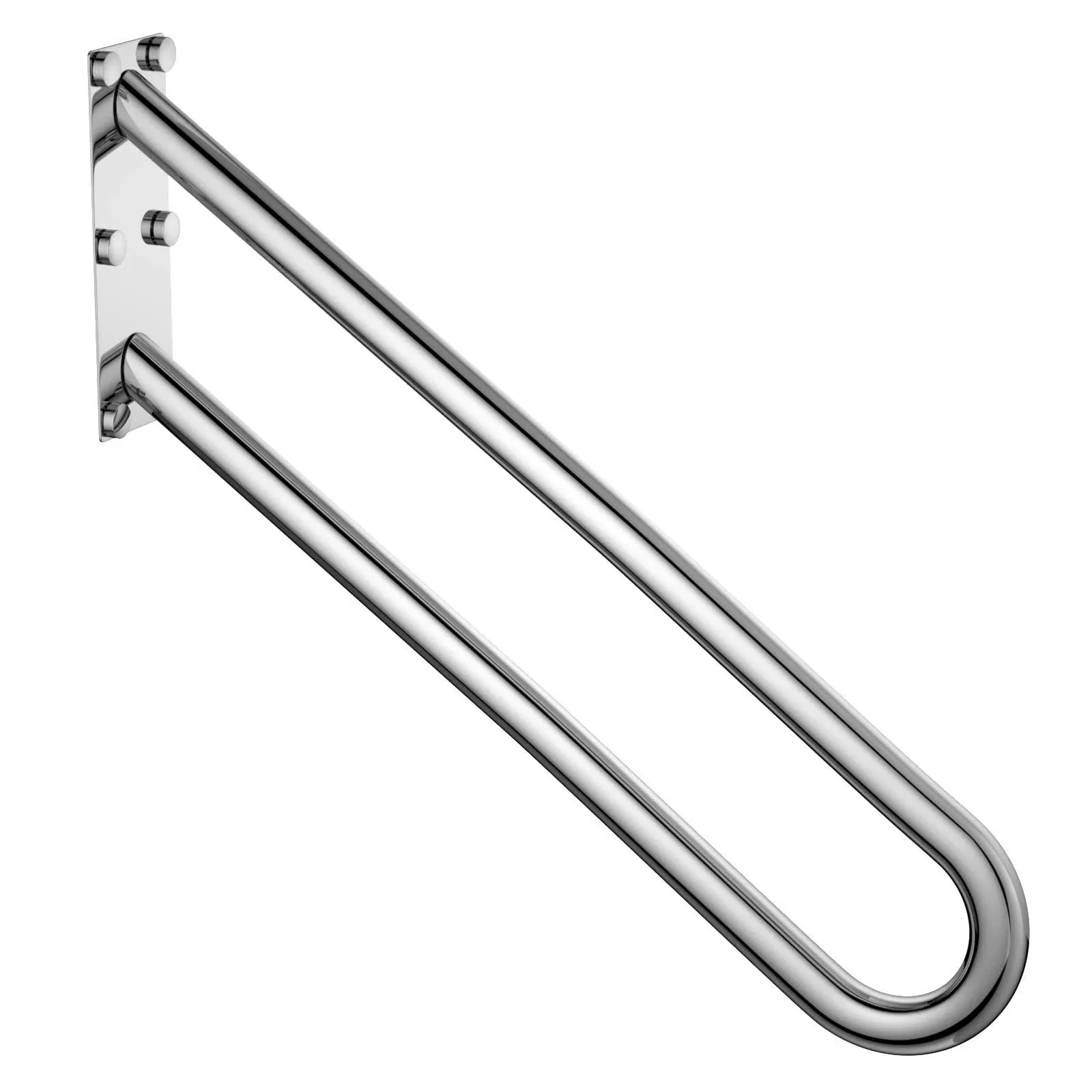 28 inch Stainless Steel Handrail for 1-5 Steps- 1.25" Tube, ZUEXT Chrome Finished ...