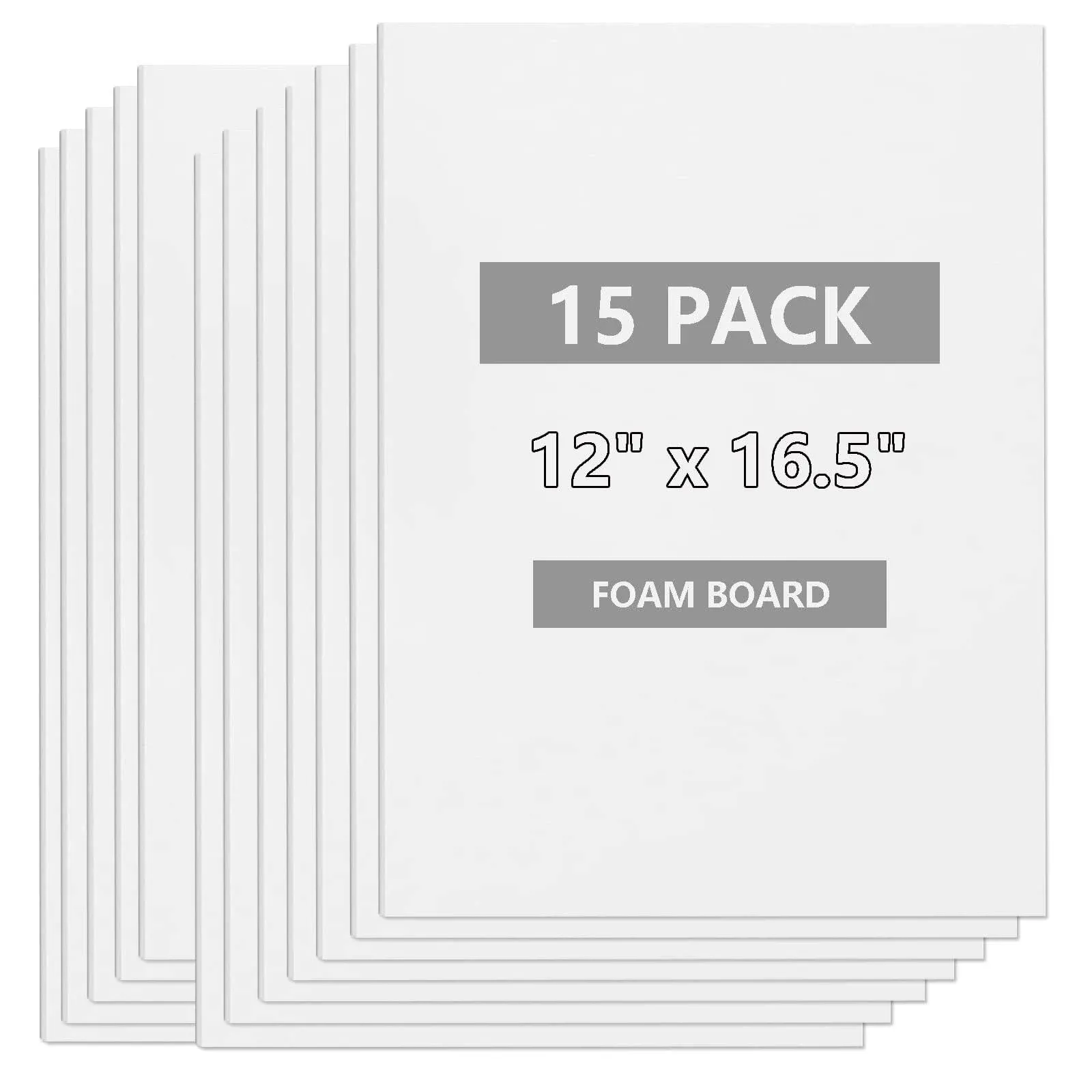 AYAYGD 15 Pack White Foam Board for Projects 12 x 165inch Foam Core Baking Board ...