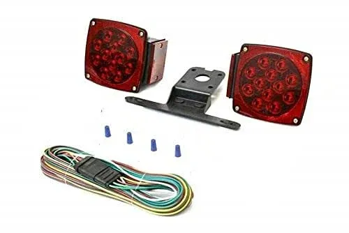 Auto 12v Submersible Led Trailer Tail Light Kit For Under 80 Inch Trailer Boat U