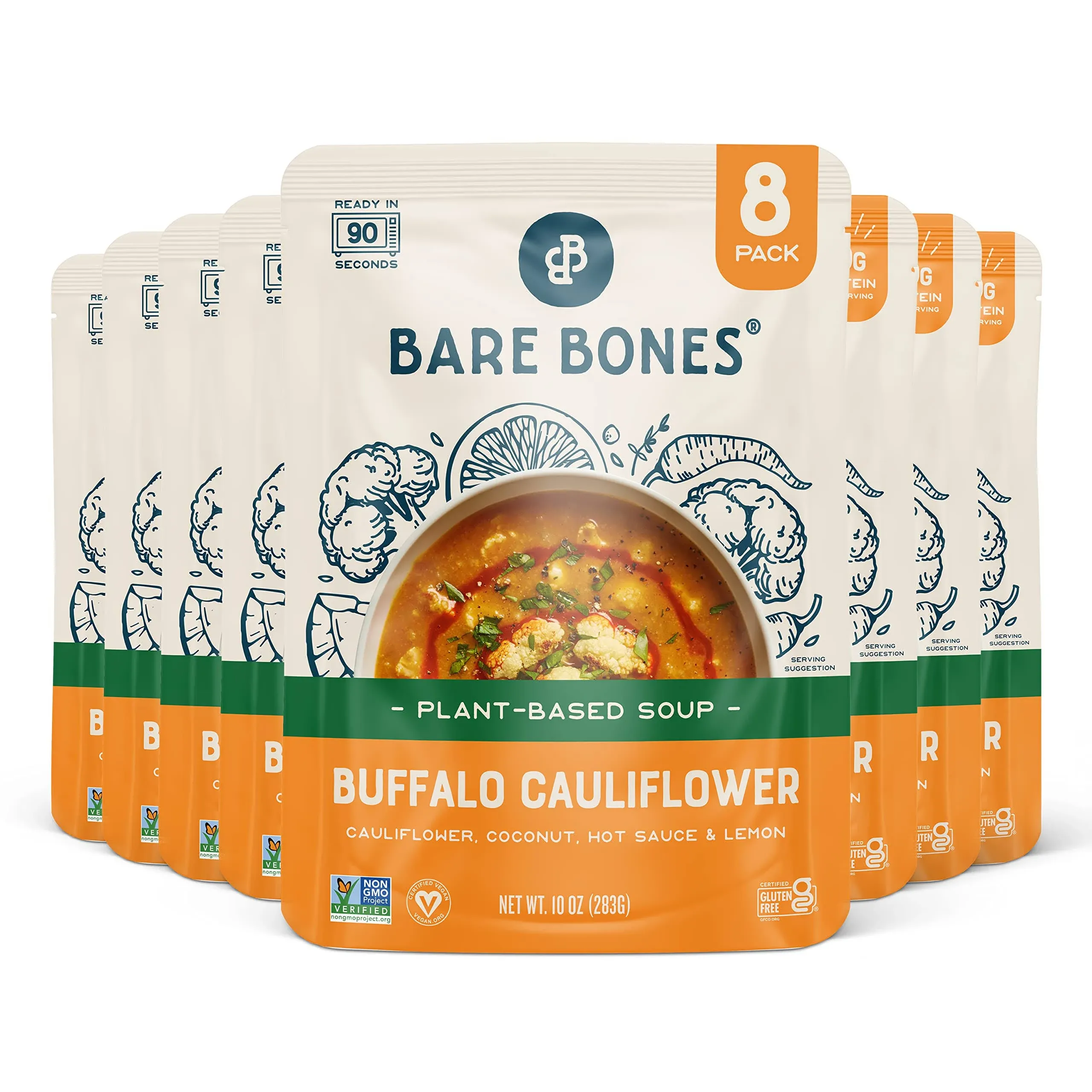 Plant-Based Soup Buffalo Cauliflower / 8-Pack