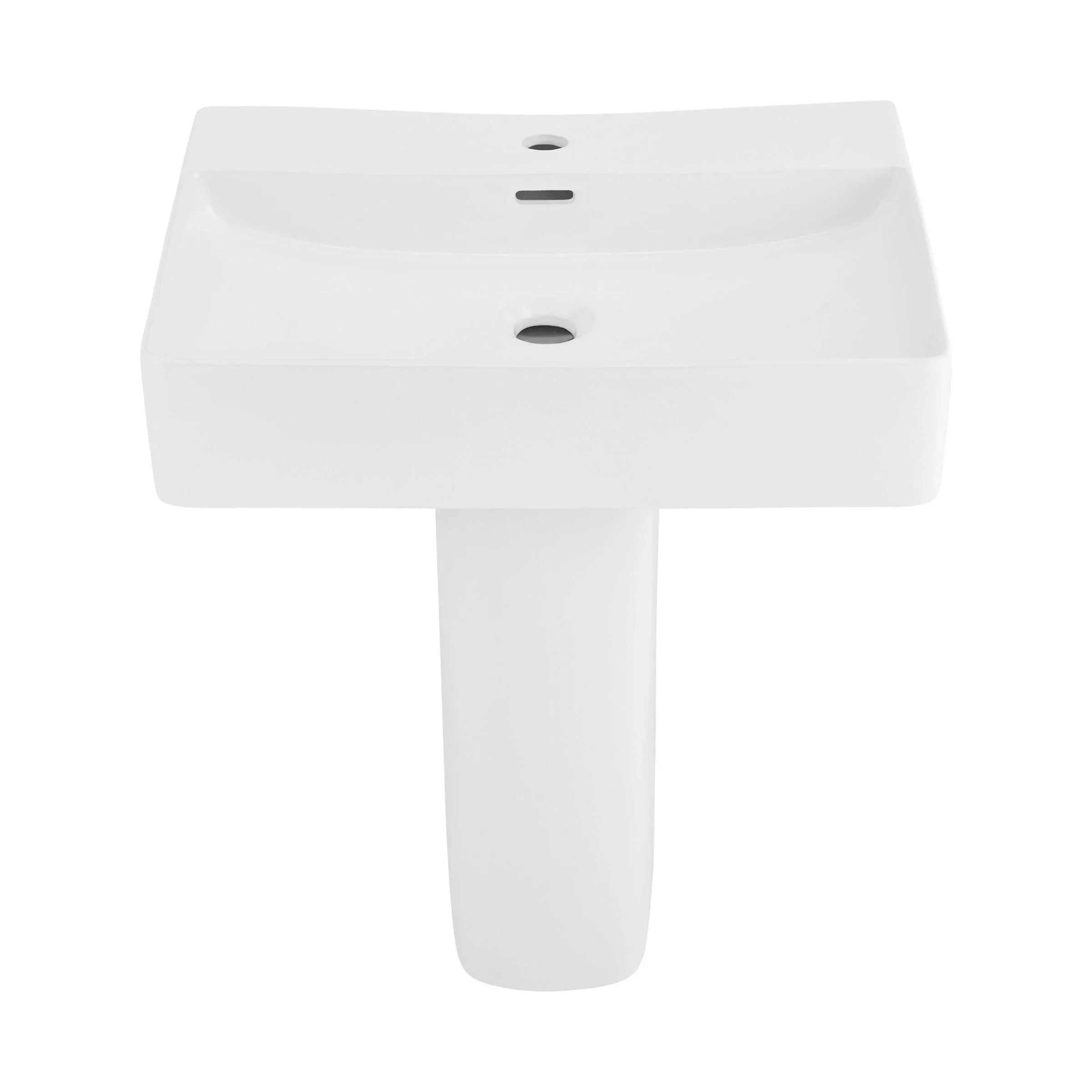 Swiss Madison Concorde Square Two-Piece Pedestal Sink