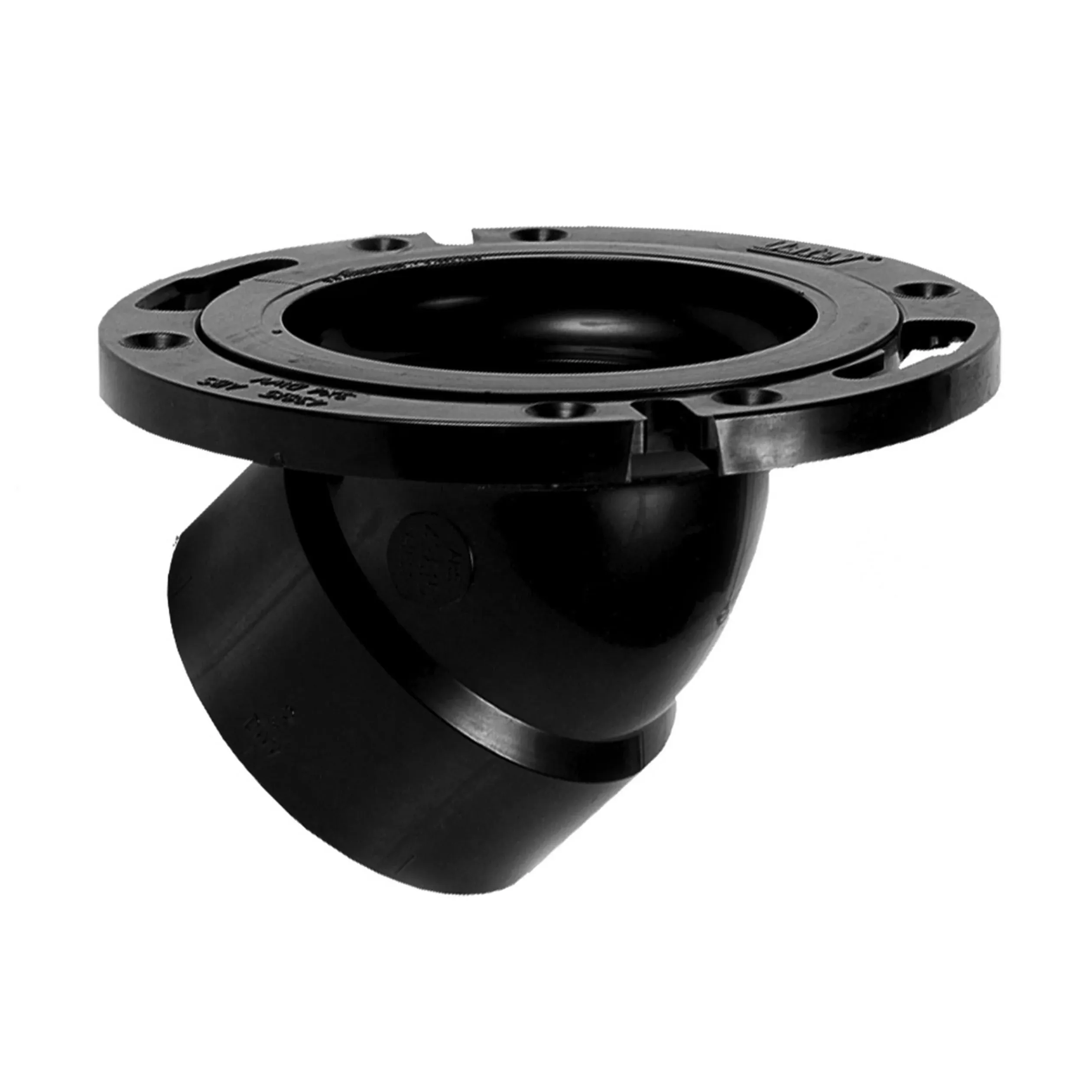 Oatey 43815 Closet Flange, 3, 4 in Connection, ABS, Black, For: 3 in, 4 in Pipes