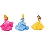 DecoSet® Disney Princess Once Upon a Moment Cake Topper, 3-Pc Decorations Set with Aurora, Belle, and Cinderella Collectible Figure for Hours of Fun After the Party