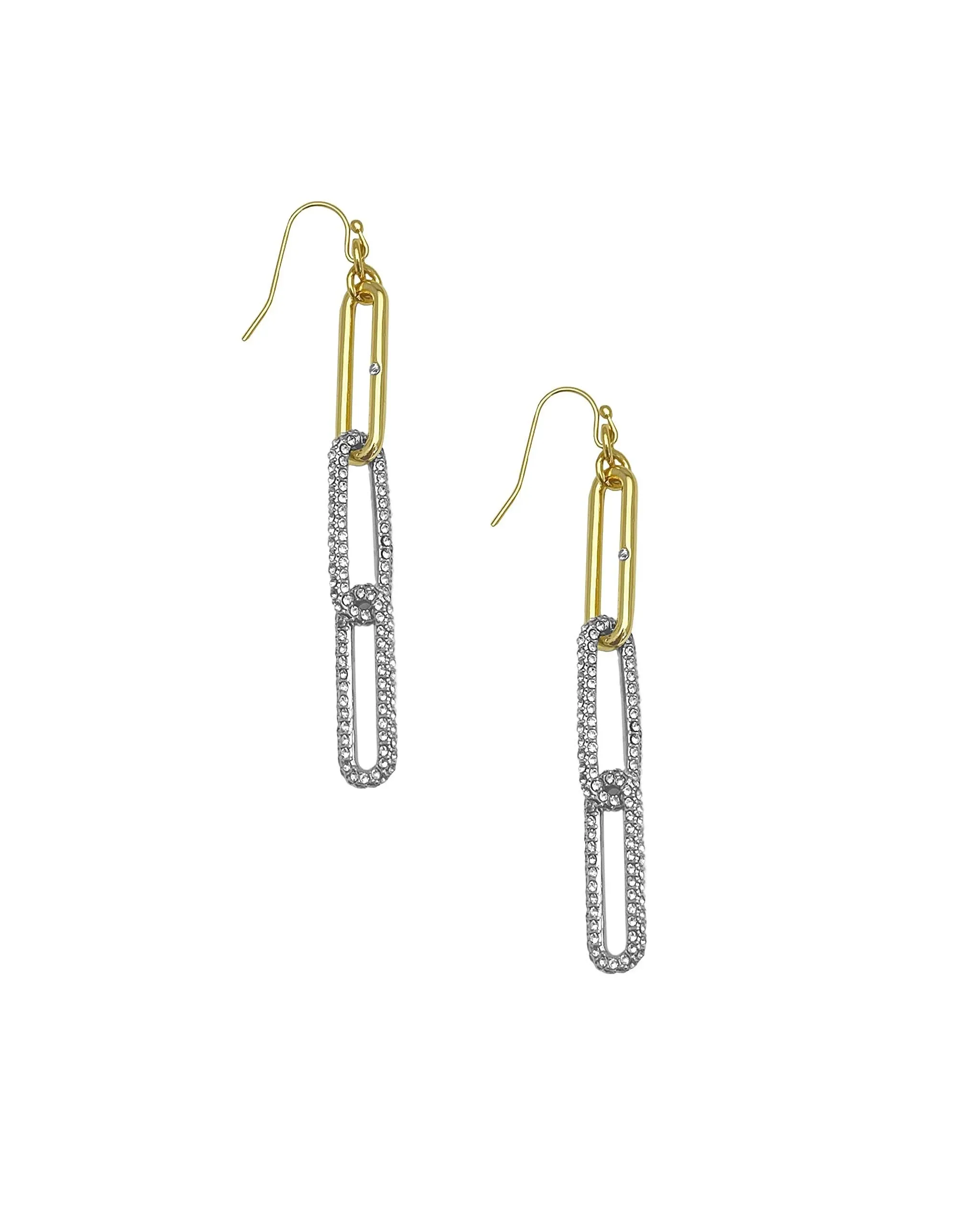 Vince Camuto Linear Link Earrings, Gold