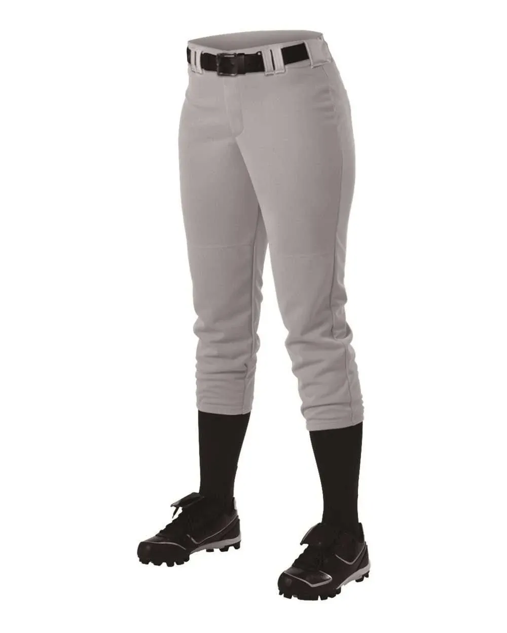 Alleson Athletic 605PBWY Girl's Fastpitch Pant - Gray