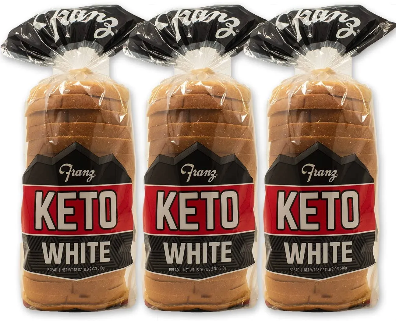 Keto Bread, 0 Zero Net Carbs per Serving, 3 Loaves for Your Keto Diet