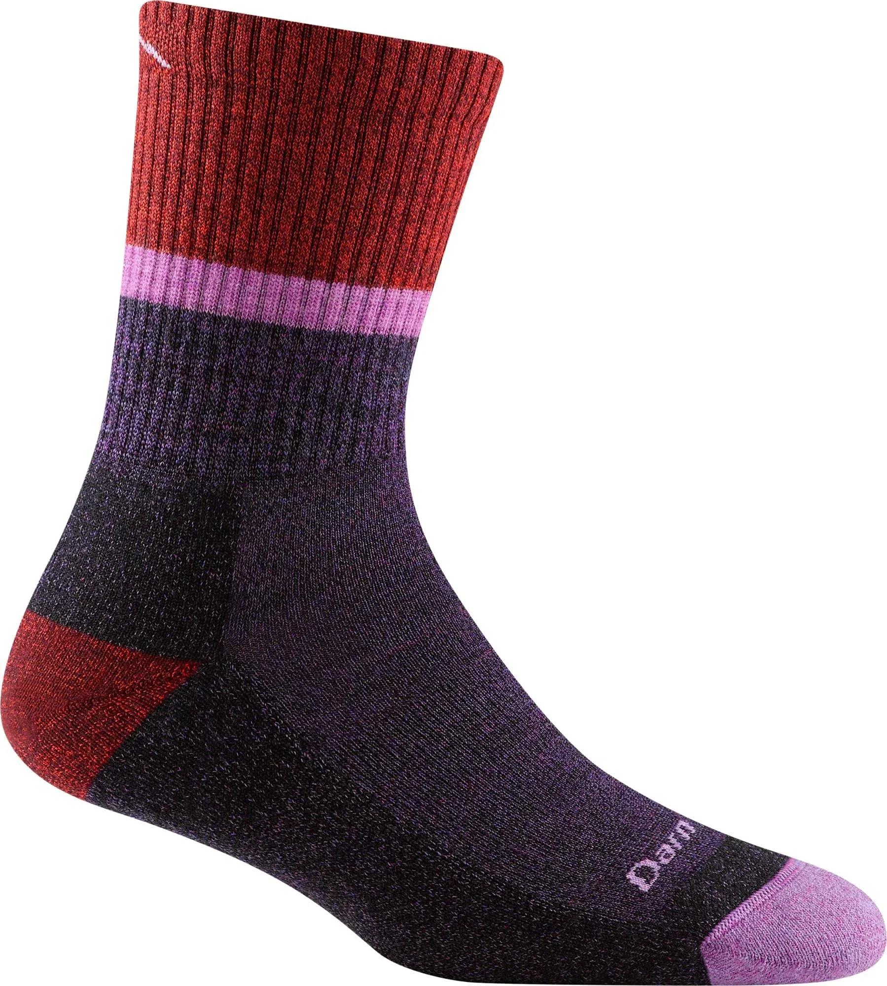 Darn Tough Ranger Micro Crew Midweight Sock with Cushion - Women's Plum Medium