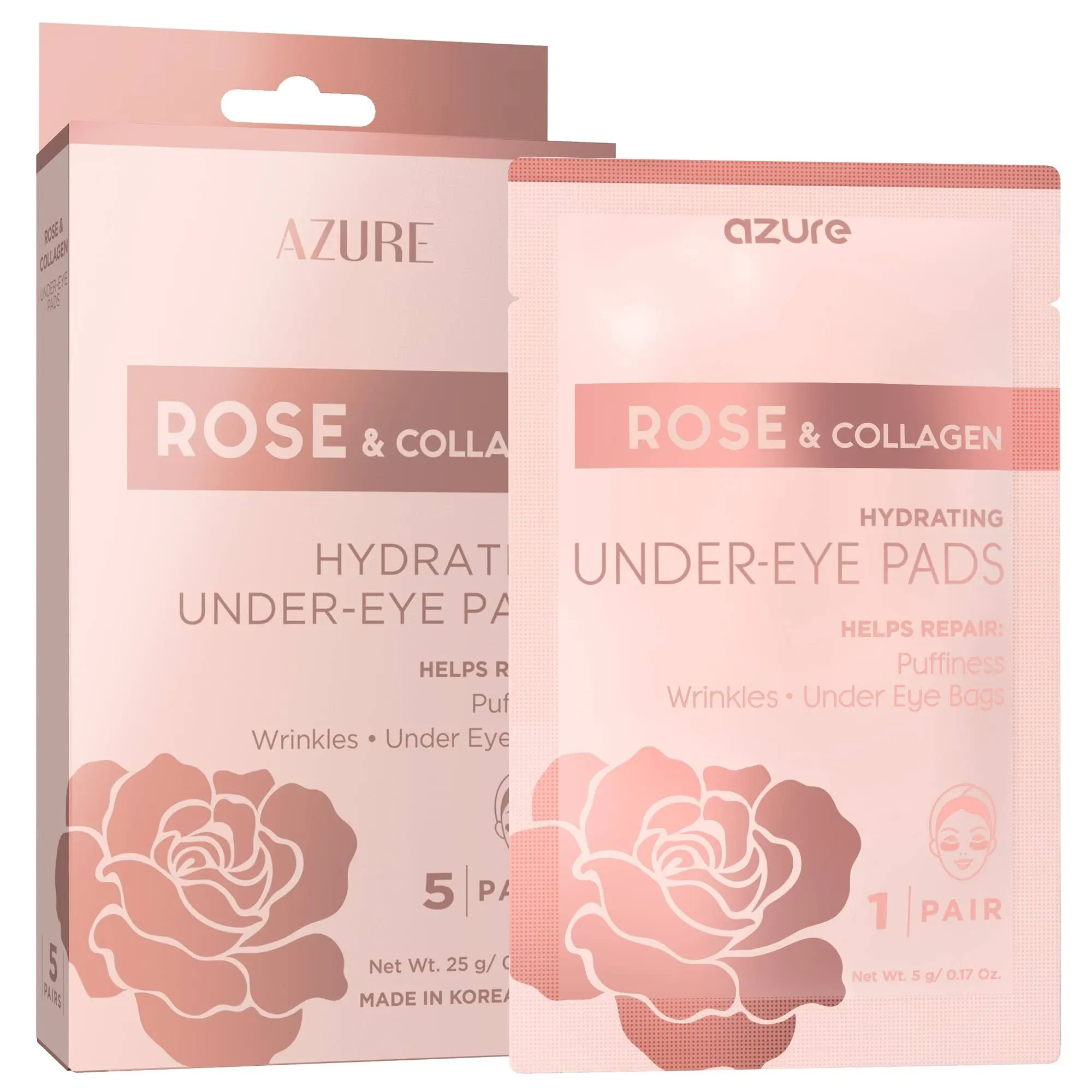 Anti-Aging Under Eye Pads - Rose Gold Eye Masks | Azure