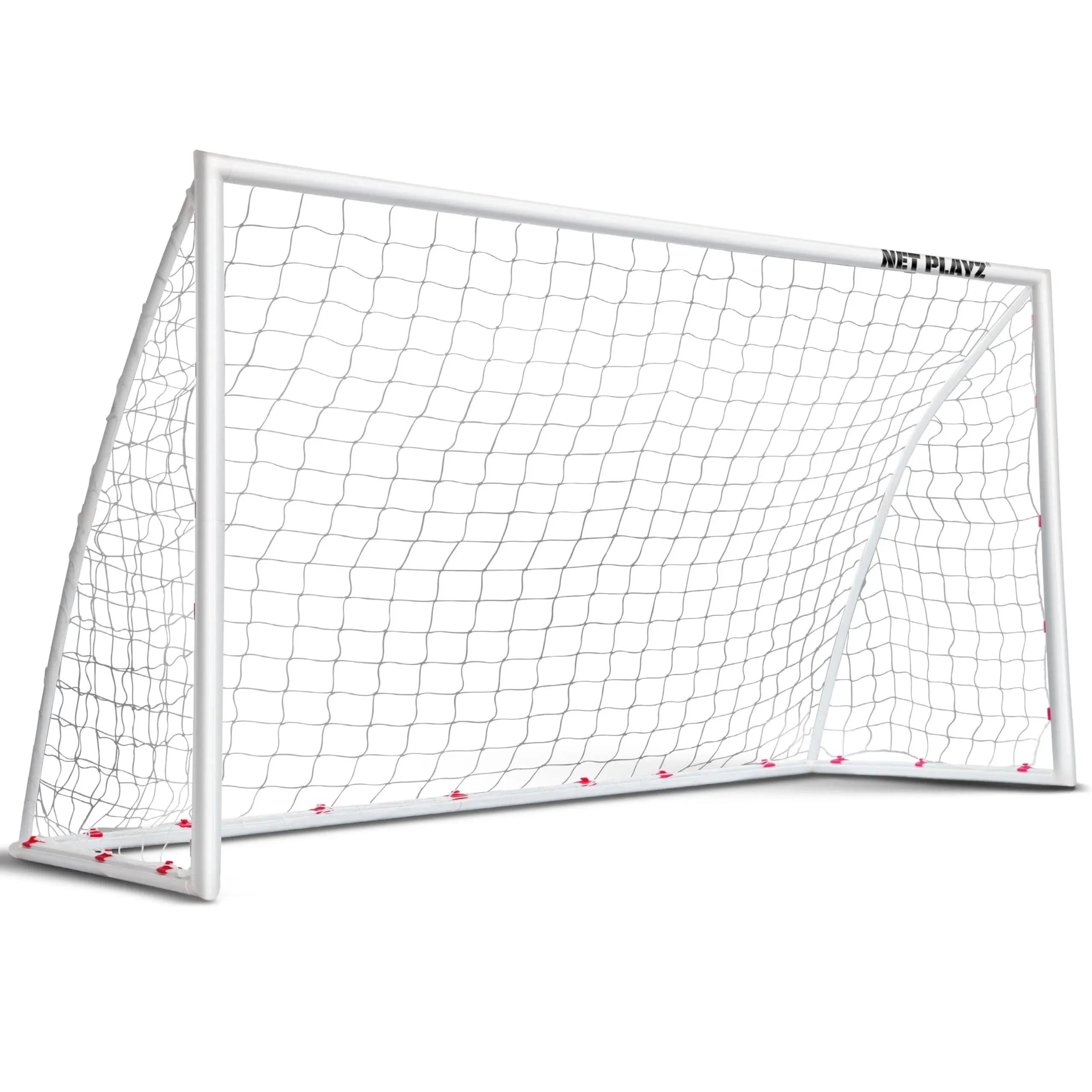 NET PLAYZ Soccer Goals for Backyard, Kids Net 12&#039;x6&#039; 12 x 6 Ft, White