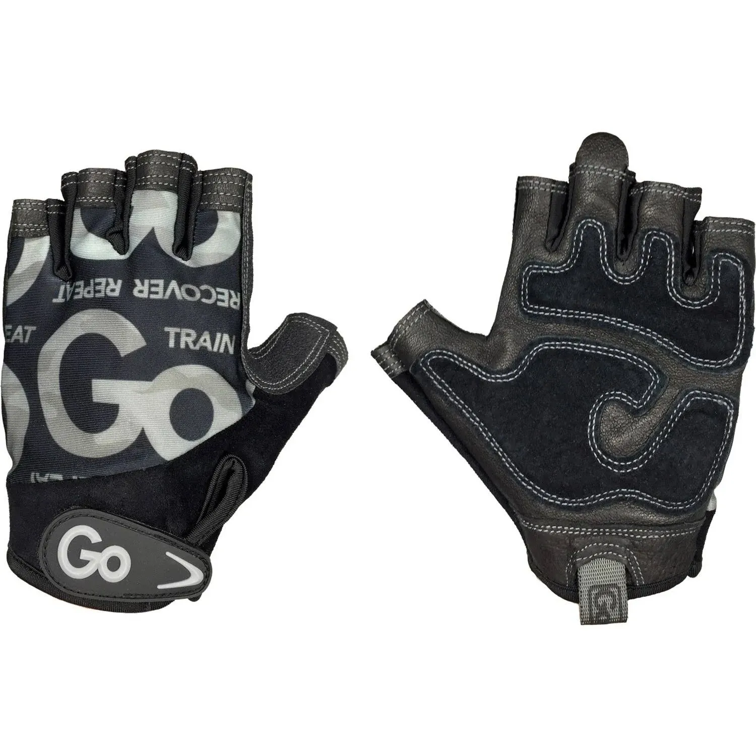 GoFit GF-MLG-L/CAM Men’s Premium Leather Elite Trainer Gloves (Large)