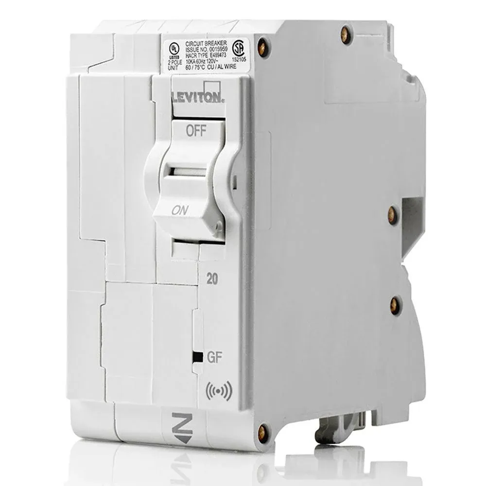 Leviton 20A 2-Pole GFCI Smart Breaker (LB220-GS)