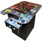 412 Classic Retro Games Cocktail Arcade Machine for Home or Work - Full Size - 2-Player Doc and Pies Arcade Factory