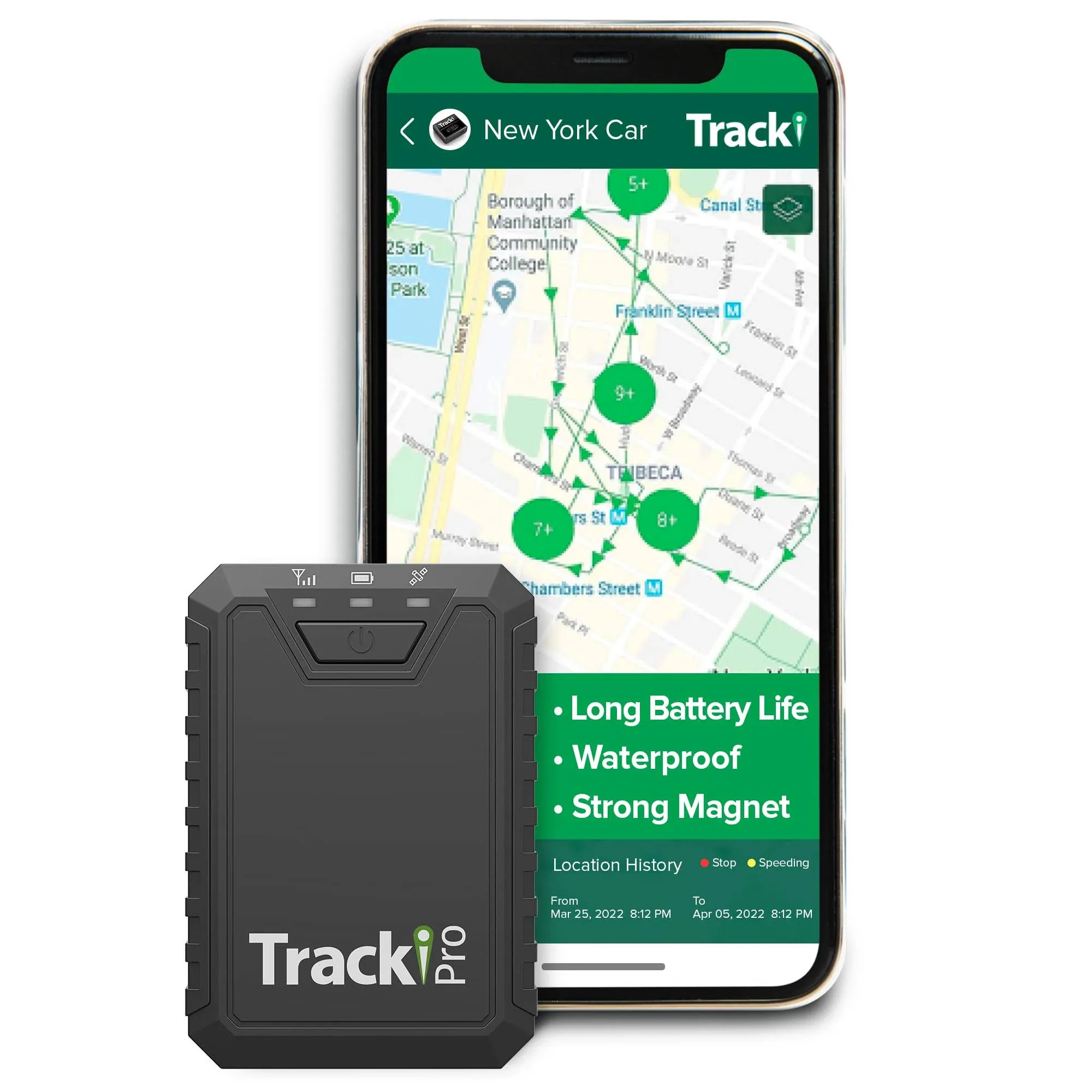 Tracki Pro GPS Tracker for Vehicles up to 12 Months Waterproof Magnetic Asset Real time Tracker 4G LTE Long Battery Life 2-12 Month