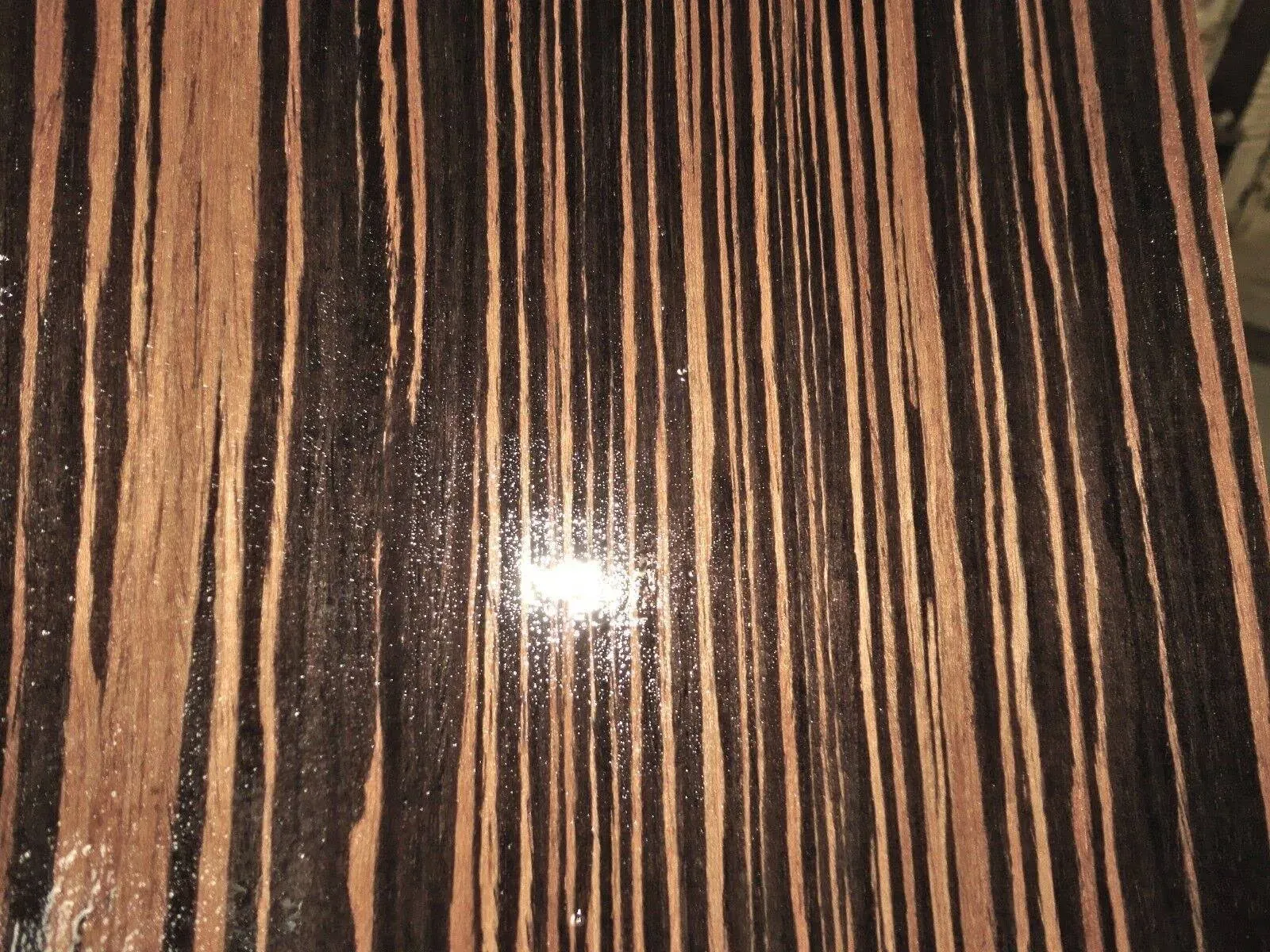 Ebony Macassar composite wood veneer 48&quot; x 96&quot; on paper backer 1/40&quot; EFW