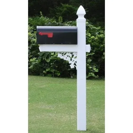 The Darlington Vinyl / PVC Mailbox Post (Includes Mailbox)