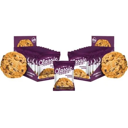 Classic Cookie Soft Baked Oatmeal Raisin, 2 Boxes, 16 Individually Wrapped