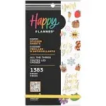 Happy Planner Sticker Value Pack 30/Sheets-All The Things Icons, 1383 Pieces