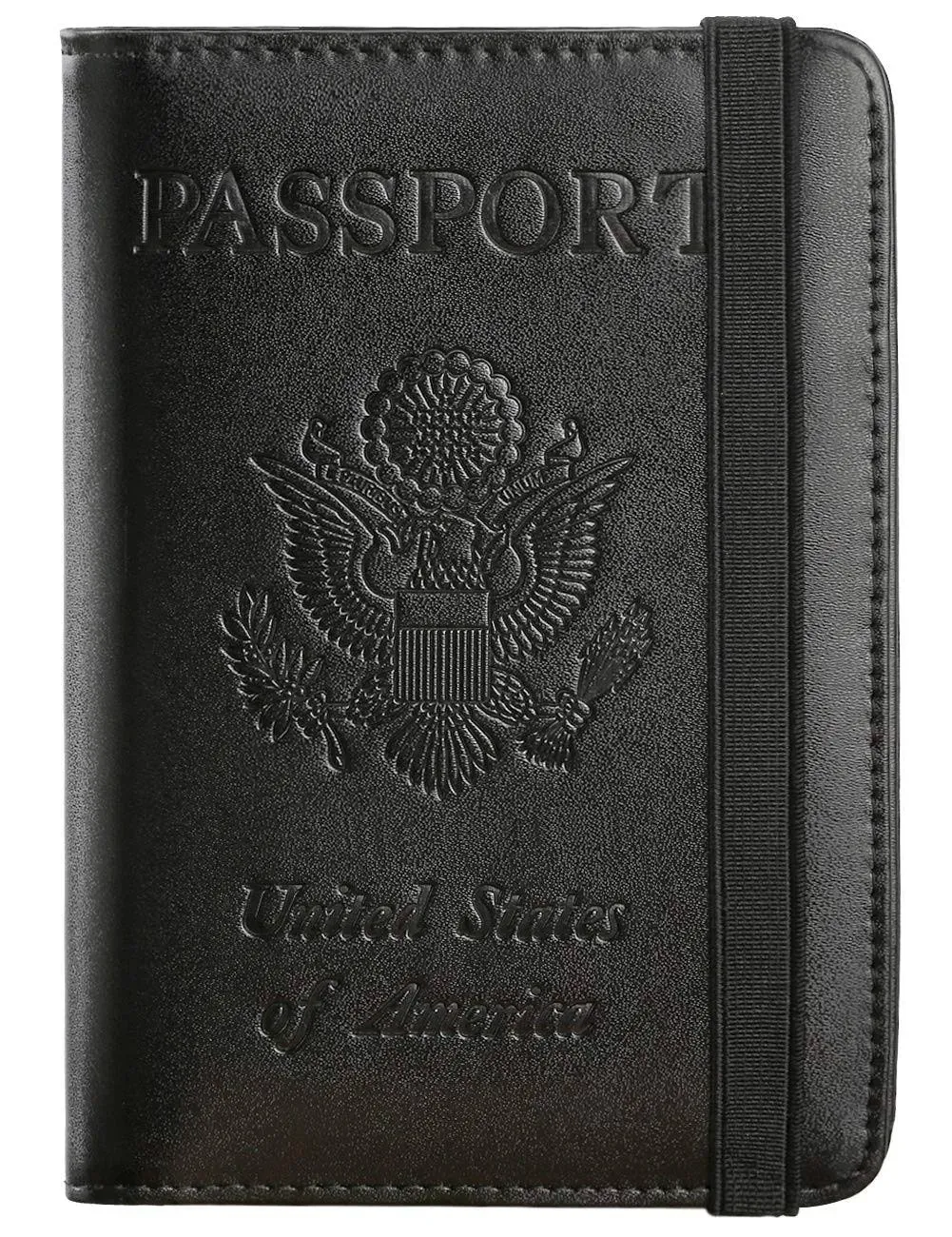 Passport Holder Cover Wallet RFID Blocking Leather Card Case Travel Document ...