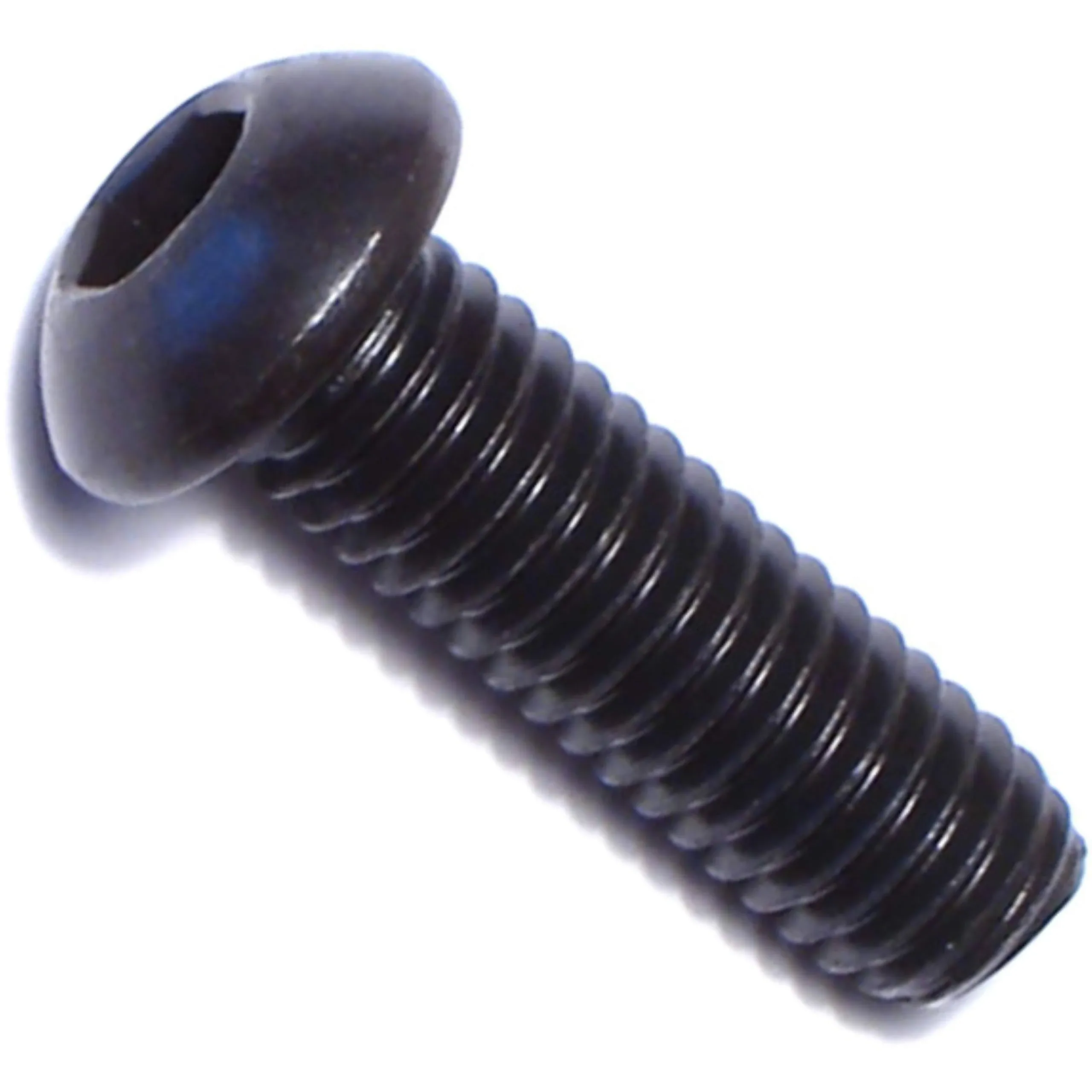 6mm-1.0 x 20mm Black Oxide Class 10.9 Steel Coarse Thread Button Head Hex Socket Cap Screws