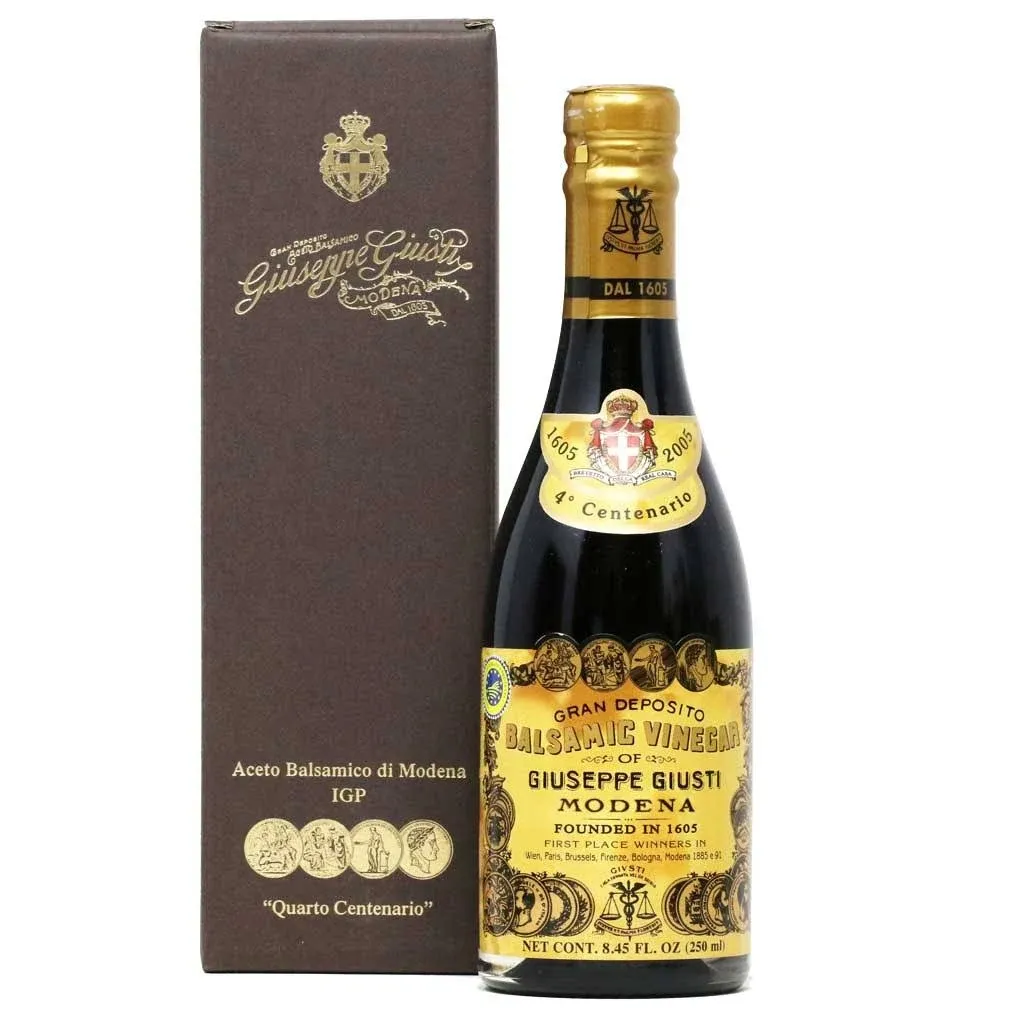 Giuseppe Giusti 3 Gold Medals Riccardo Balsamic Vinegar, 250ml 6-Pack