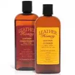 Leather Honey Complete Care Kit Including 8 oz Cleaner and Conditioner for Use on ...