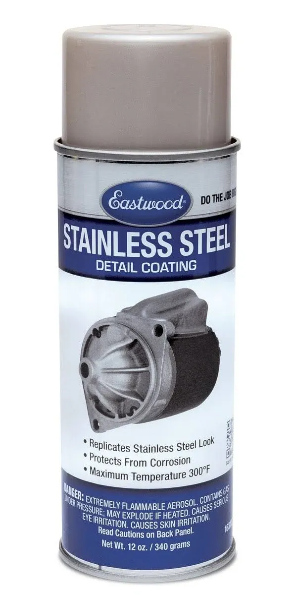 Eastwood Stainless Steel Detail Paint Coating Protects from Corrosion 12 Ounce ...