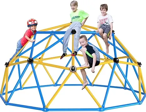 Zupapa Experience Ultimate Fun with The 2024 Upgraded Decagonal Geo Dome Climber - Supports 750LBS and Easy Assembly for Kids