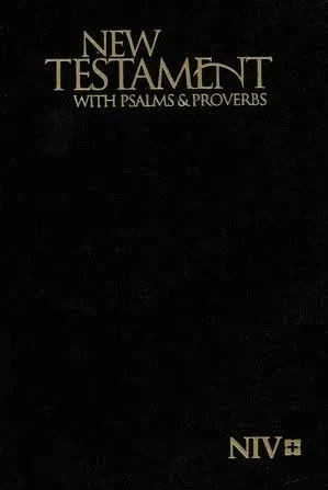 Niv, New Testament With Psalms And Proverbs, Pocket-Sized, Paperback, Black