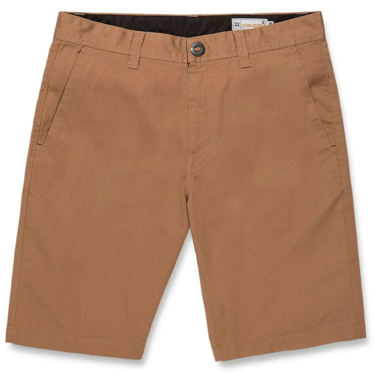 Volcom Frickin Modern Stretch Chino Men's Shorts, Tobacco, Size 40