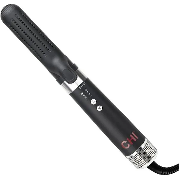 CHI Air Duo Multifunctional Styler, Black, Combining Hot Smoothing Dryer Brush, Hairstyling Iron and Curling Wand All Together