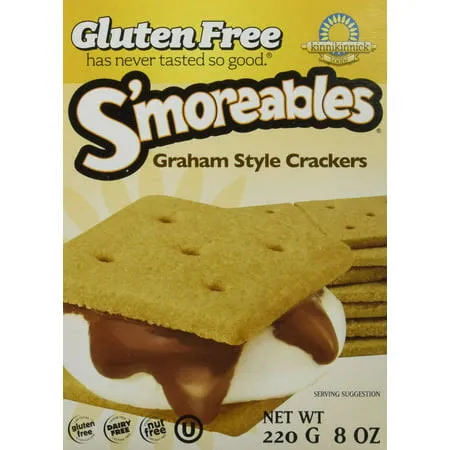 Kinnikinnick S'moreable Graham Cracker 8 oz (Pack of 3)