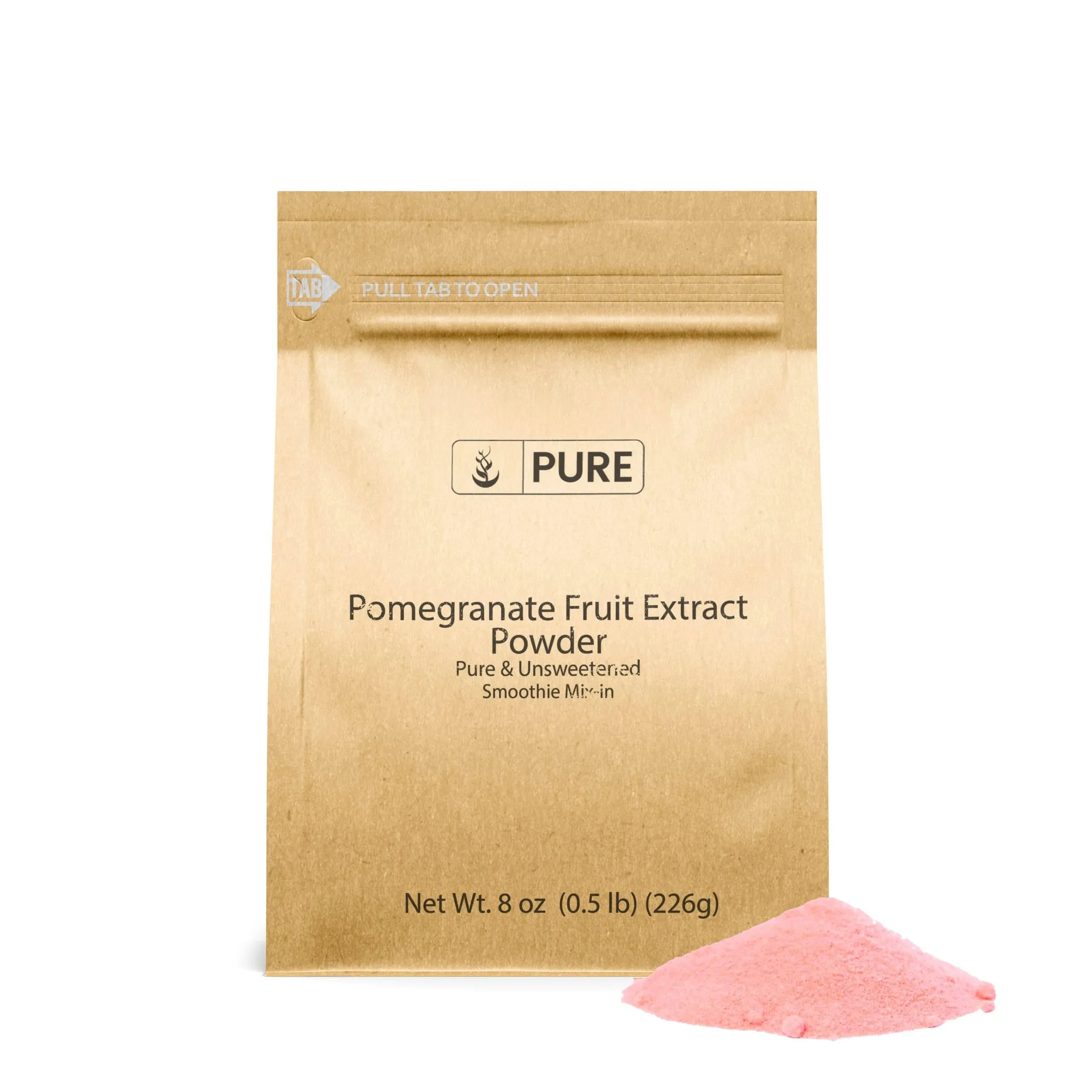 Pomegranate Fruit Extract Powder (8 Oz) Always Pure, Unsweetened, Smoothie Mix-I