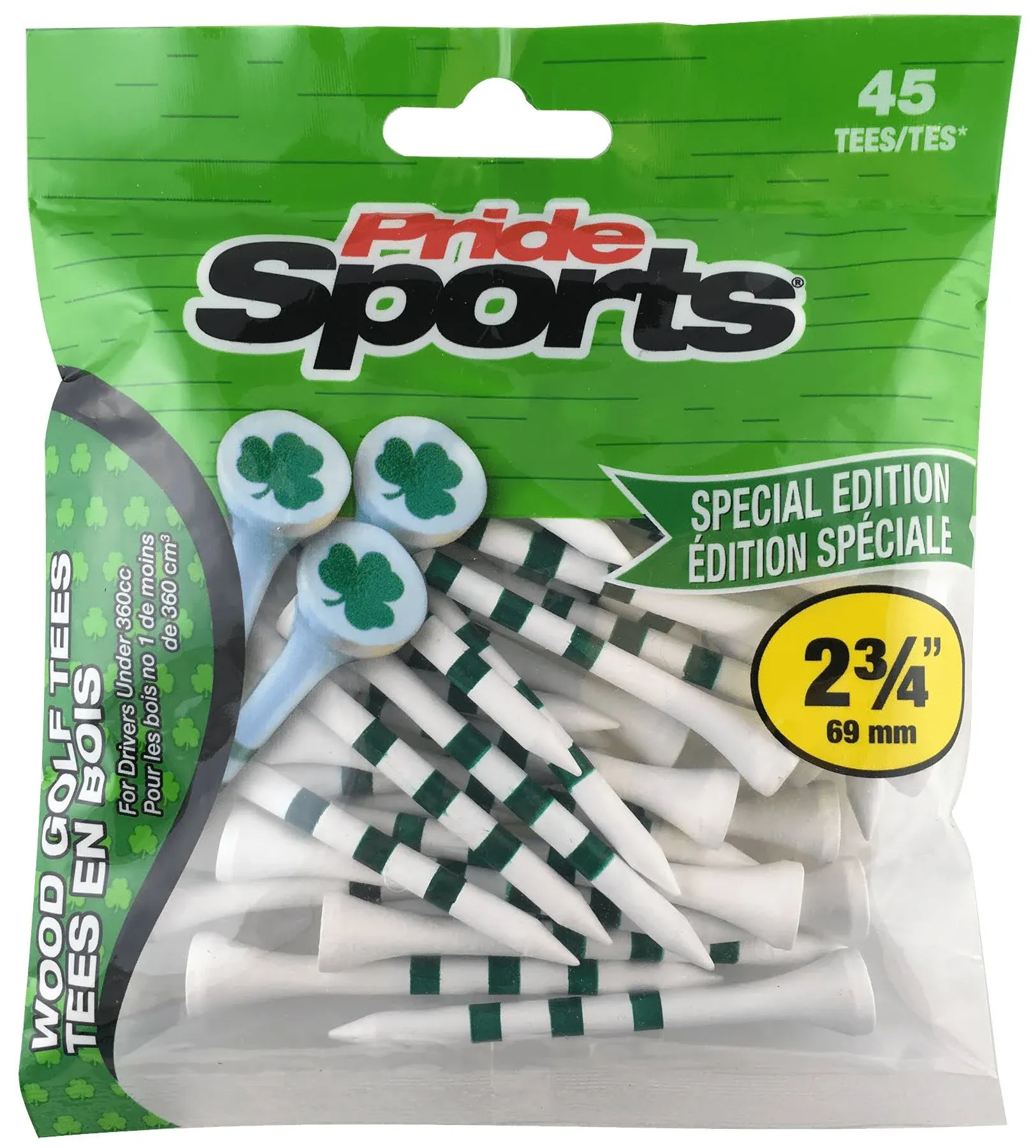 Pride Sports Novelty Golf Tees Shamrock / 2 3/4"