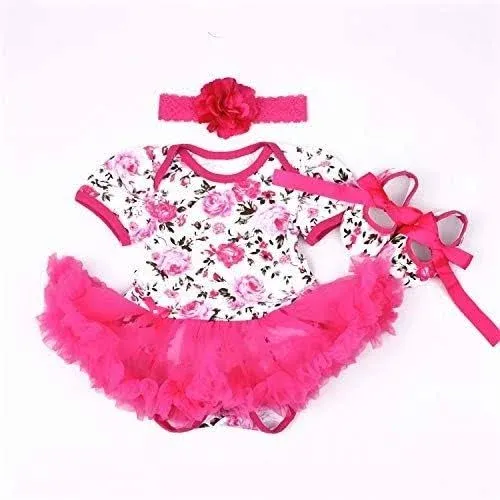 Medylove Reborn Baby Dolls Clothes Pink Outfits for 20- 22 inch Reborn Doll Girl ...