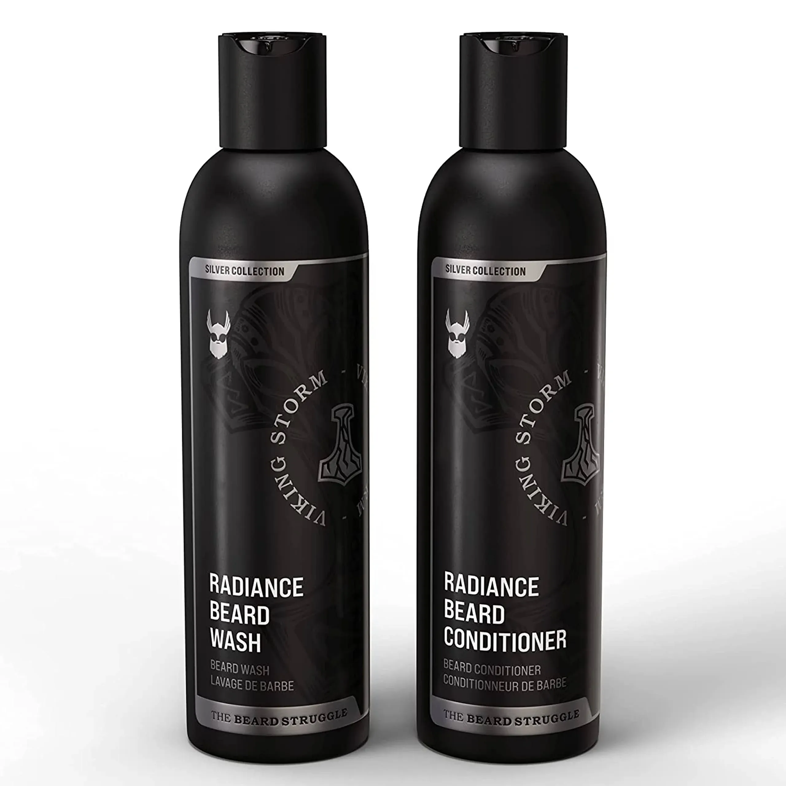 The Beard Struggle - Radiance Beard Wash & Conditioner Bundle - Silver Collection ...