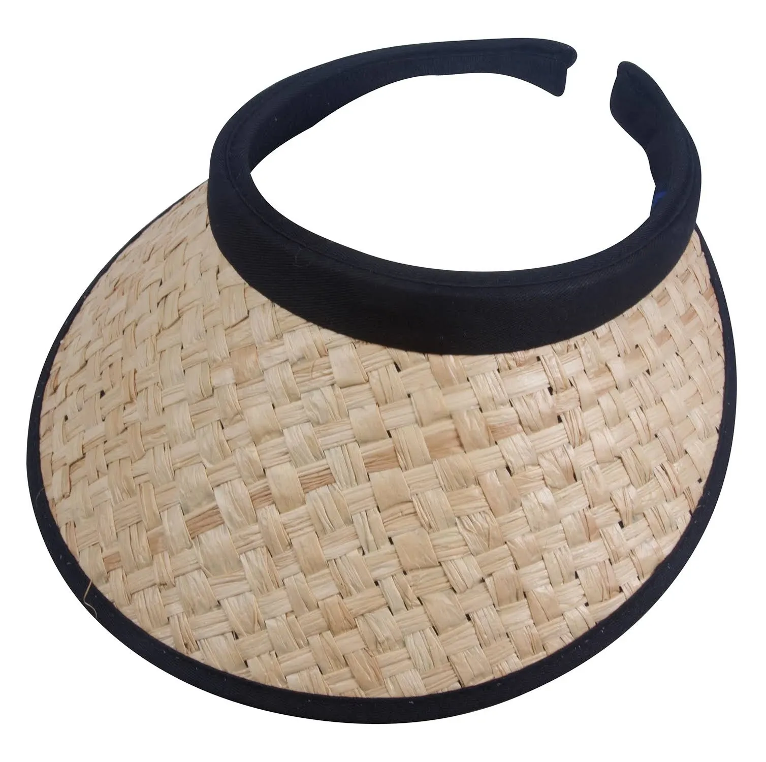 Top Headwear Straw Clip-On Visor - Natural