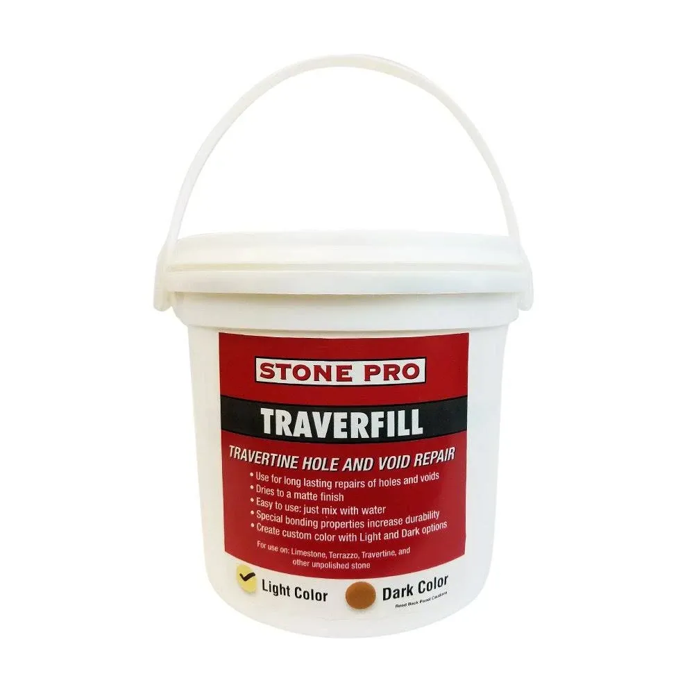 Stone Pro Traverfill - Travertine Hole and Void Repair - 3 Pound - Light JJ247501