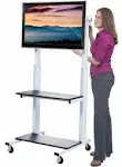 Luxor CLCD - Crank Adjustable Flat Panel TV Cart