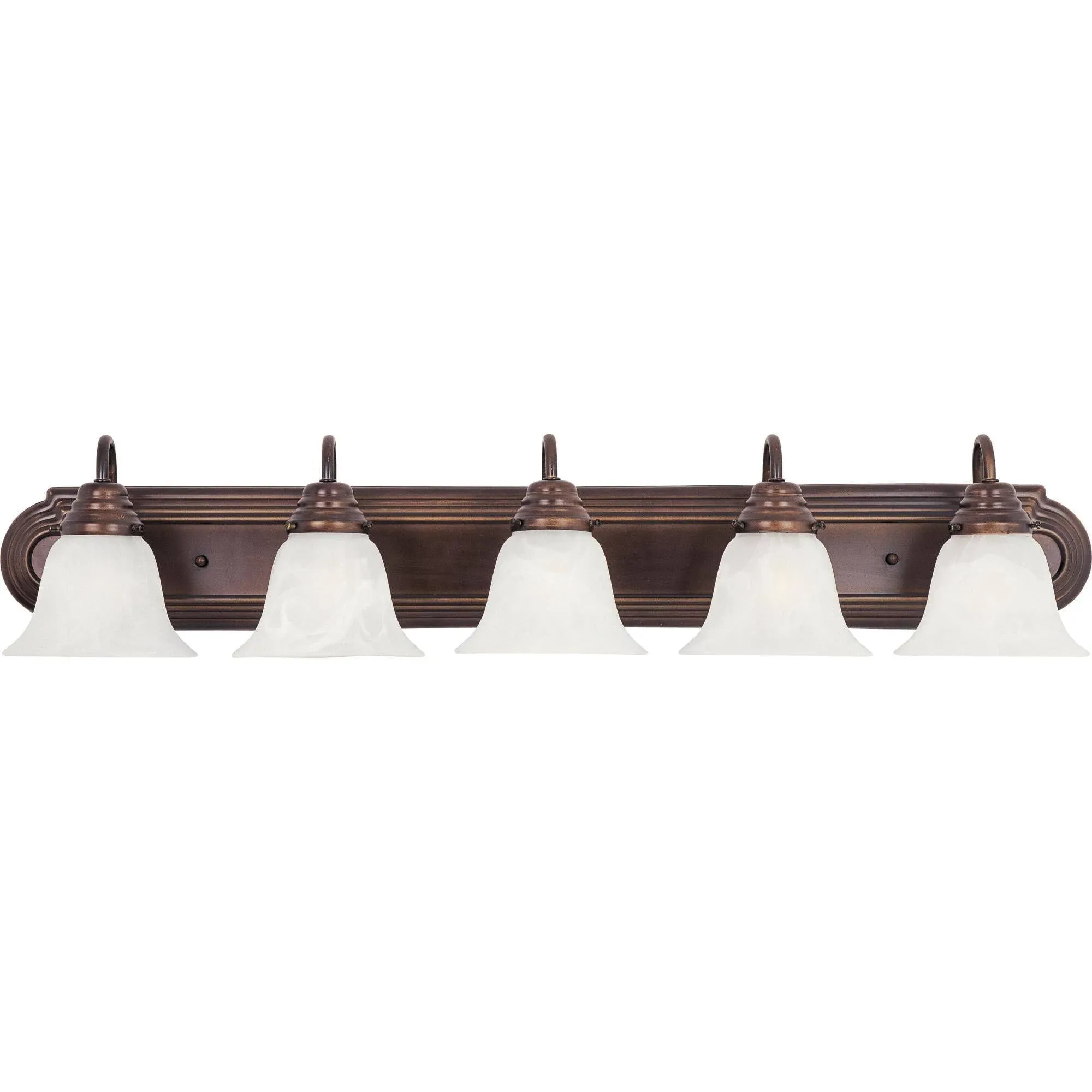 Maxim 8015MROI Essentials 5-Light Bath Vanity, Oil Rubbed Bronze